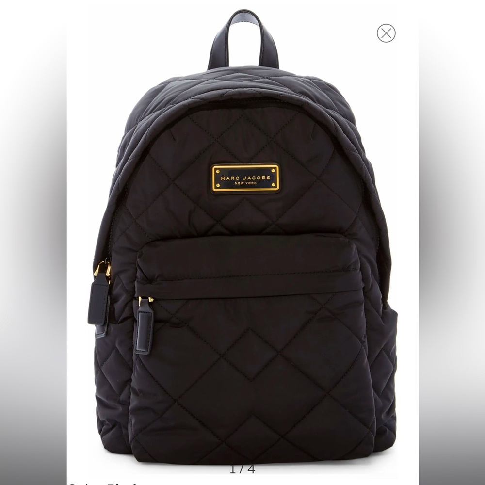 Marc Jacobs • Quilted Nylon Backpack • Color:  Black • Great Condition